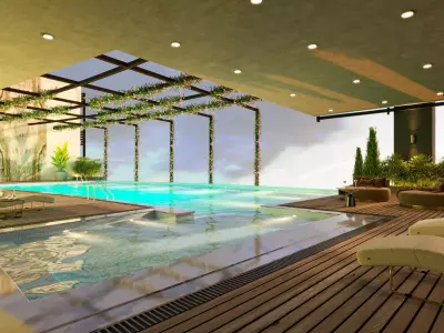 swimming pool and spa  3D model