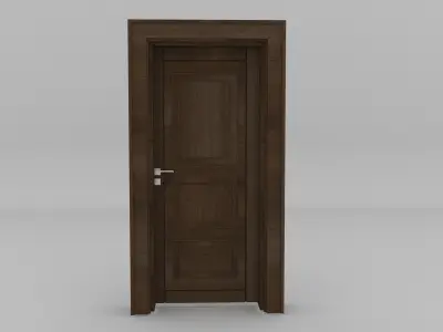 wood Door Free 3D model