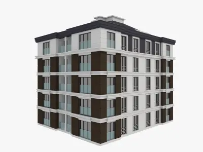 Residential Apartment Building 7 3D model