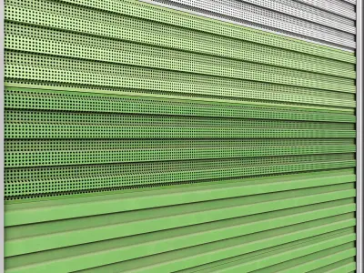 LOW POLY - Noise barriers Low-poly 3D model