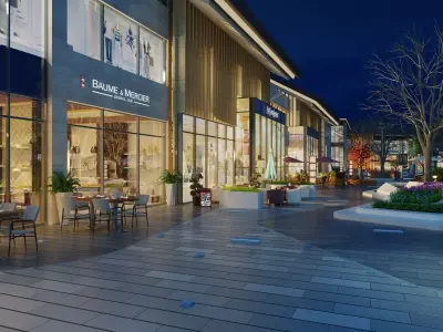 commercial street 3D model purchase