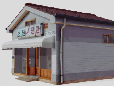 Korean Photo Studio Low-poly 3D model