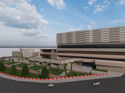 Hospital - Medical Building - 2Ds Plans - 3Ds Files 3D model