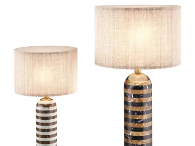 Gravity Table Lamp Upcycled Marble by Gubi 3D model