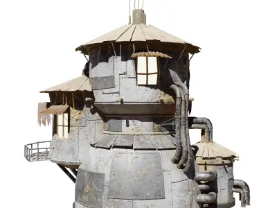 Sci-Fi Hause 3D model