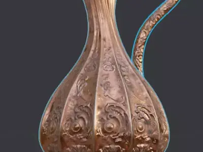 Medieval jug Free low-poly 3D model