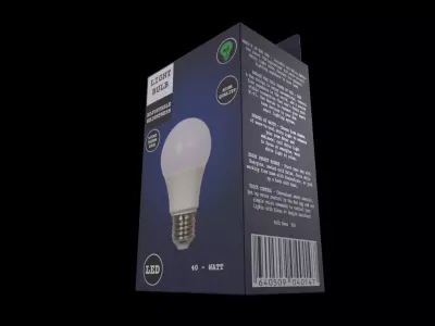 Colored Light Bulb - GAME READY PBR Low-poly 3D model