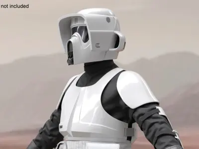  Star Wars Trooper Armor with Long Blaster Rifle Used 