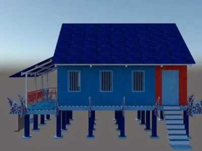 SULUK TRADITIONAL HOUSE SABAH Free 3D print model