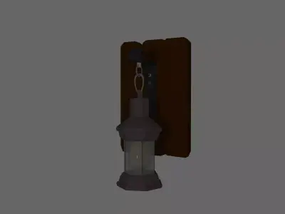 Wall Light Low-poly 3D model buy