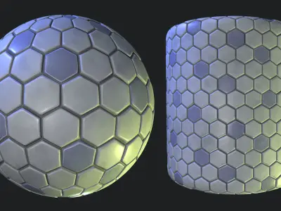 Stylized Floor Tiles Material 06 Texture