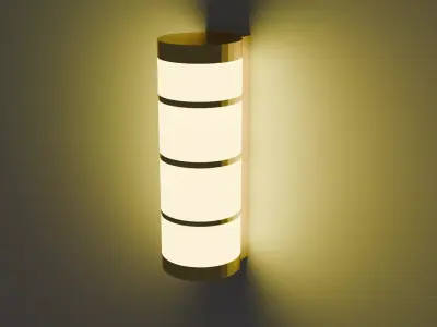 WALL LIGHT Low-poly 3D model
