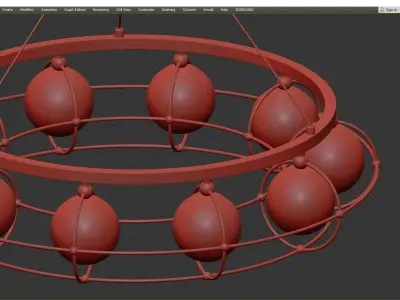 Maytoni Carcass MOD312PL 10GCH Low-poly 3D model