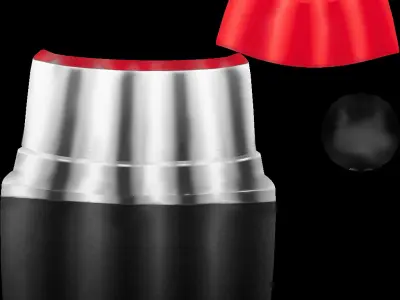 Red Lipstick Low-poly 3D model