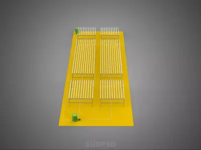 FIELD GARDEN LAYOUT AEROPONIC HYDROPONIC PLANT CROP FARM FACTORY 3D model