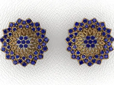 Elegant Earrings 3D print model