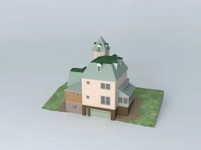 High Victorian House Free 3D model