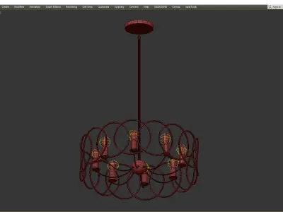 Jasira Chandelier Low-poly 3D model