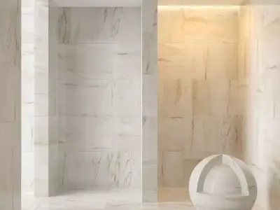 Marble wall 211 3D model