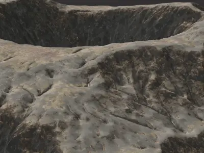 Volcano 3D Model  Low-poly 3D model