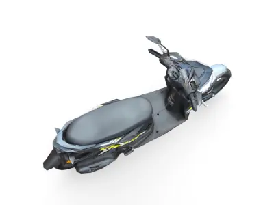 2019 Honda Beat Street Low-poly 3D model