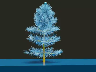 Stylized Christmas Tree  Cute Simple Holiday Tree 3D Low-poly 3D model purchase