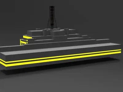 Chernobyl nuclear power plant Low-poly 3D model