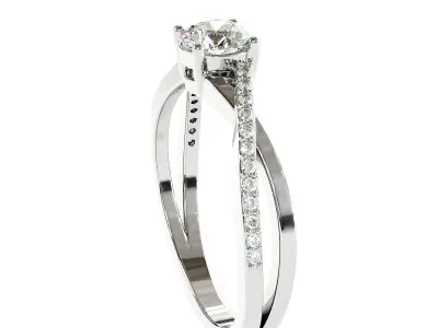 Engagement Ring 3D print model 53