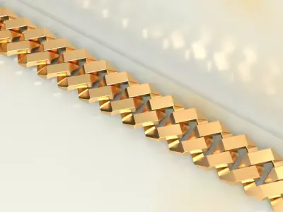 EDGE CUBAN LINK CHAIN 8-10-12 WIDE 0238 3D print model