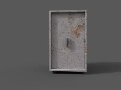 Old Modern Furniture 3D Model Low-poly 3D model get