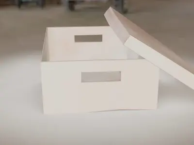 Cardboard Box Free low-poly 3D model