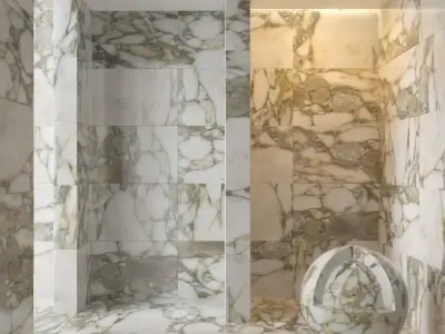 Marble wall 256 3D model