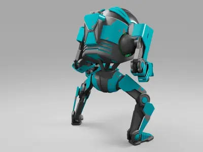 Android  rigged character 3D model