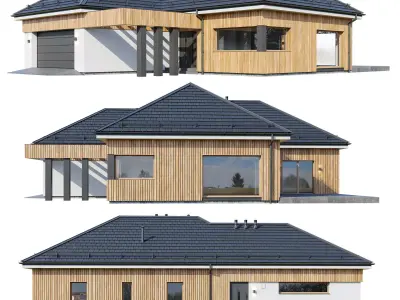 Modern house Kedra 3D model