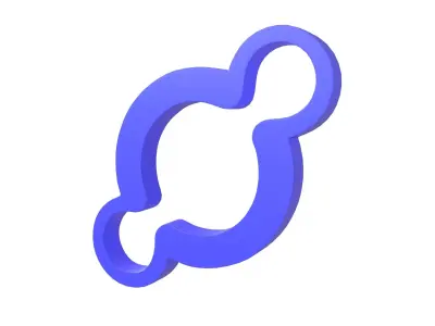 Helium Coin V4 001 Low-poly 3D model