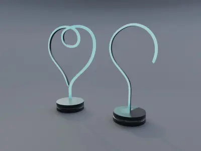 Awesome Rgb Led Table Lamps Table Lamp Pack Free low-poly 3D model