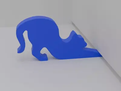 Door Stop Cat Shaped Charlie  Free 3D model