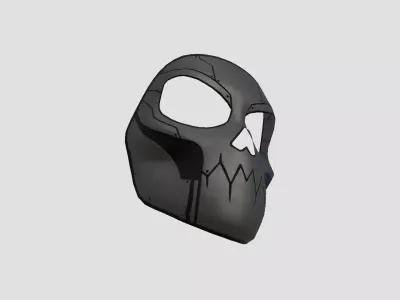 Scifi Skull Mask A01 - Fantasy Character Design Low-poly 3D model