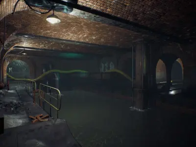 Sewerage Low-poly 3D model