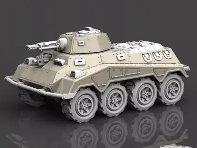 SPMV 234 LOTHAR APC AFV SPM MRL SPAAG 3D print model