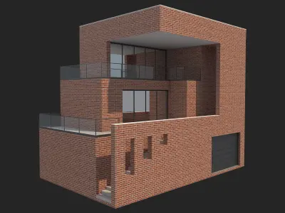 Brick House 5 3D model