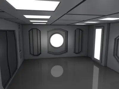 Sci Fi Room 3D model 53