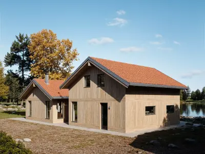 Scandinavian Villa 3D Model  House Design IFC SKP OBJ FBX GLB 3D model