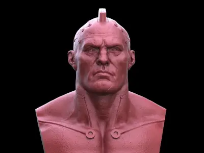 Cyberpunk Thug Bust 3D print model
