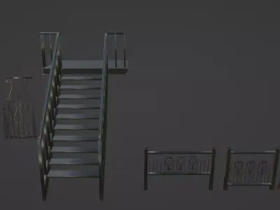 Grilles and grates 3D model