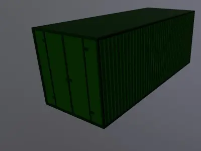 Container shipping 3D model 5