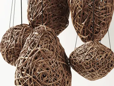 Branch decor lamp egg n1 3D model