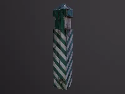 Pillar  Low-poly 3D model