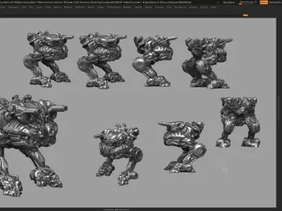 robot battle a05 3d print model 3D print model