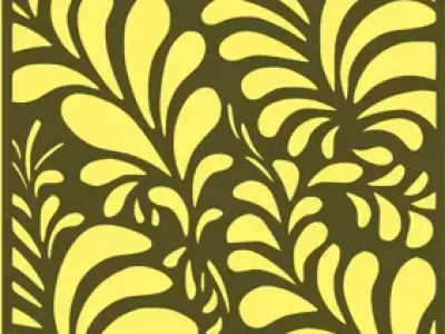 Door Decorative Plasma CNC 3D model